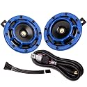 FARBIN Car Horn 12V Loud High Tone/Low Tone Twin Horns with Relay Harness