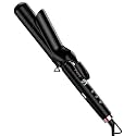 Farery 1.5 inch Curling Iron For Long Hair, Lightweight Long Barrel Curling Iron 1 1/2 Inch, Ceramic Curling Wand Infused Argan Oil &amp; Keratin for Bouncy Curls, 9 Temp Digital Display &amp; Lock Key, Glove