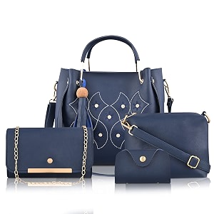 fargo handbag for women and girls combo set of 4 blue_moonembro_fgo-471