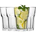 300 ML Water Glasses Set of 12 - Highball Tumbler and Heavy Base Clear Iced Tea Glasses for Drinking Cocktail Juice Milkshake Lassi Coke Soda - Dishwasher Safe (FAD-12)
