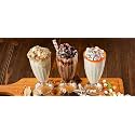 Crystal Milk Shake, Juice, Ice Cream, Milkshake, Faluda, Smoothie and Cocktails Glass 350 ml Set of (faluda Glass !!, 4)