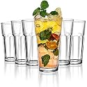 Crystal Milk Shake, Juice, Ice Cream, Milkshake, Faluda, Smoothie and Cocktails Glass 350 ml Set of (Long RRR, 12)
