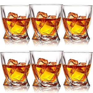 crystal whiskey glasses set of 6 scotch glasses tumblers for drinking bourbon scotch cocktail cognac irish whisky large 10oz premium crystal glass tasting cups for men amp wo