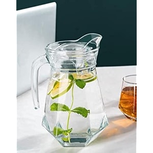 premium duck pitcher jug for water - 13l transparent drinking beverage jug glass juice pot for home and tableware use set of 1 c 1
