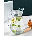 Premium Duck Pitcher Jug for Water - 1.3L, Transparent Drinking Beverage Jug, Glass Juice Pot for Home and Tableware Use. Set of 1 (C,..., 1)