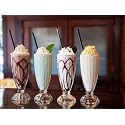 Premium falooda Glass Milkshake Glass, Clear Classic faluda 360 ml Smoothies Glass Set, Bar Drinking Highball Wheat Beer setof 6 (faluda Glass...,)