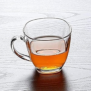 premium glass tea cup and coffee cup set of 6 190 ml transparent cups and saucer set coffee tea tea cap j