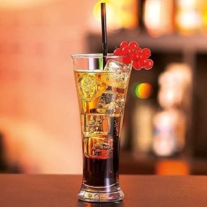 premium juice amp beer glass pilsner highball glasses heavy base tall bar glass  drinking glasses 330 ml for water juice beer and cocktails  transparent set of 6 long sogo