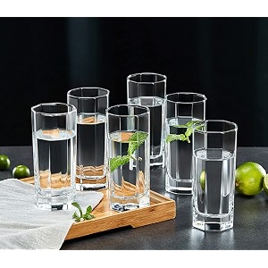 premium water glass 300 ml set of 6 and 13 liter jug and water glass 6 pic combo transparent highball water glass and jug set for dining table zsq juice 6
