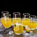 300 ML Water Glasses Set of 12 - Highball Tumbler and Heavy Base Clear Iced Tea Glasses for Drinking Cocktail Juice Milkshake Lassi Coke Soda - Dishwasher Safe (FCD-12)