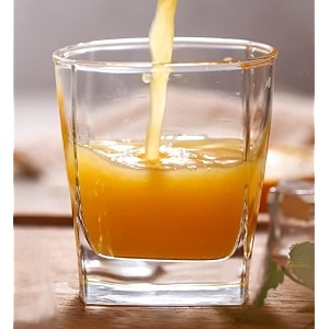 300 ml water glasses set of 12 - highball tumbler and heavy base clear iced tea glasses for drinking cocktail juice milkshake lassi coke soda - dishwasher safe fgd-12