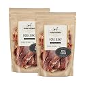 Farm Hounds - Premium Natural Pork Jerky for Dogs - Made from 100% Humanely Raised Pork - Break-to-Size - Great for Training &amp; Treats - No Added Fillers - Made in USA - 3.5 oz - 2 Pack