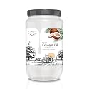 Farm Naturelle - 100% Pure Cold Pressed Virgin Coconut Oil - 1L |Glass Bottle | Edible Grade | For Cooking, Hair &amp; Skin | Glass Bottle | Unrefined &amp; Preservative-Free | Natural Aroma | Vegan