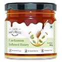 Farm Naturelle - Elachi Infused Honey 180g | Cardamom Flavored Honey | Pure Forest Honey | Aromatic and Rich | Immunity Booster