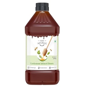 farm naturelle - elachi infused honey 2750kg  cardamom flavored honey  bulk size  pure forest honey  aromatic and rich