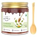 Farm Naturelle - Elachi Infused Honey 300g | Cardamom Flavored Honey | Pure Forest Honey | Aromatic and Rich | Immunity Booster