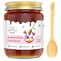 Farm Naturelle Kesar Infused Honey 1kg | Natural Saffron Blend | Forest-Sourced Honey | No Added Sugar | Smooth & Aromatic