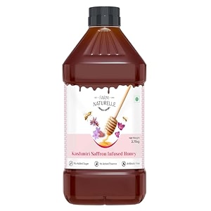 farm naturelle - kesar infused honey 2750g  saffron infused honey  pure forest honey  immunity booster