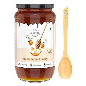 farm naturelle - vanilla infused honey 145kg  forest honey with natural vanilla flavor  smooth texture  rich in antioxidants