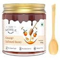 Farm Naturelle - Orange Infused Honey 300g | Natural Orange Flavored Forest Honey | Zesty and Tangy Taste | Sweet Citrus Honey for Tea and Toast