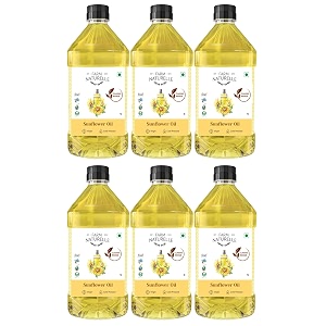 farm naturelle pure virgin cold pressed sunflower oil 1 ltr x pack of 6 bottle