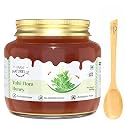 Farm Naturelle Raw Tulsi Honey 450g| Glass Bottle | 100% Pure Unprocessed &amp; Natural Honey | Ayurvedic &amp; Rich in Vitamins and Minerals | Helps Boost Immunity