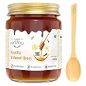 Farm Naturelle - Vanilla Infused Honey 1kg | Pure Forest Honey | Raw and Unprocessed | Natural Sweetener in Glass Jar
