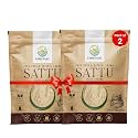 Farm Pure Roasted Chana Sattu Powder 950g x 2 Packs | Natural High Protein Sattu Powder Organic for Drinking | Gluten‑Free Energy &amp; Digestion Superfood