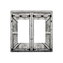 Farm Western Grey Barn Cabin Door Decorative 2 Gang Double GFCI Decorator Rocker Light Switch Cover Outlet Wall Plate Electrical Faceplate Screwless