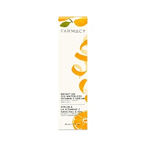 farmacy 10 vitamin c serum for face - brightening vitamin c face serum to firm  smooth skin texture - l ascorbic acid  tangerine peel infused skin care to hydrate and even skin tone 30ml