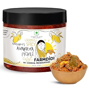 FarmDidi Avakaya Mango Pickle with Garlic 325g