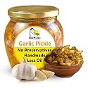 FarmDidi | Garlic Pickle 500G | Homemade Lasoon Achar | No Preservatives | Low-Oil | Farm Fresh | Organically Processed | Traditional Taste By FarmDidi