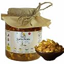 FarmDidi Garlic Pickle 1kg in Fresh Traditional Homemade Lehsun Ka Achaar Spicy Peeled Garlic Pickles Organic Methods Used Less Oil Pickle No Chemical Presevatives