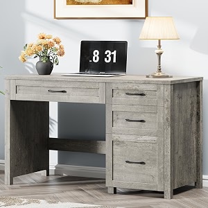 Vabches Farmhouse 47 inch Executive Desk Computer