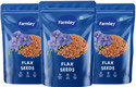 Farmley Premium Brown Flax Seeds (3 x 200 g)