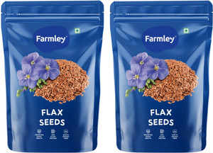 farmley premium brown flax seeds 400g brown flax seeds 2 x 200 g