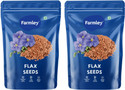 Farmley Premium Brown Flax Seeds 400g Brown Flax Seeds (2 x 200 g)