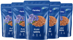 farmley premium brown flax seeds 5 x 02 kg