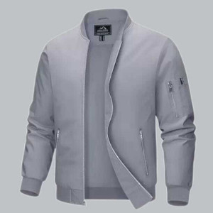 FARQAD Men Solid Bomber Jacket