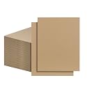 FARRAY 100 Pack 11x14 Inch Corrugated Cardboard Sheets, 1.8mm Thick Brown Kraft Cardboard Backing, Bulk Flat Cardboard Inserts Filler Pads for Packing, Shipping, Mailers, Crafts