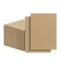 FARRAY 100 Pack 5x7 Inch Corrugated Cardboard Sheets, 1.8mm Thick Brown Kraft Cardboard Backing, Bulk Flat Cardboard Inserts Filler Pads for Packing, Shipping, Mailers, Crafts