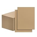 FARRAY 100 Pack Corrugated Cardboard Sheets 8.5x11 Inch, 1.8mm Thick Brown Kraft Cardboard Backing, Bulk Flat Cardboard Inserts Filler Pads for Packing, Shipping, Mailers, Crafts