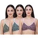 Fasense Women39s Cotton Leaf Print Medium Coverage