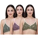 Fasense Women39s Cotton Leaf Print Medium Coverage