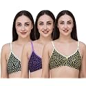 Fasense Women39s Cotton Leaf Print Medium Coverage