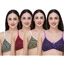 Fasense Women39s Cotton Leaf Print Medium Coverage