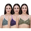 Fasense Women39s Cotton Leaf Print Medium Coverage