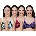 Fasense Women39s Cotton Leaf Print Medium Coverage