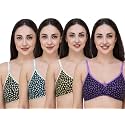 Fasense Women39s Cotton Leaf Print Medium Coverage