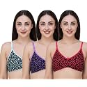Fasense Women39s Cotton Leaf Print Medium Coverage